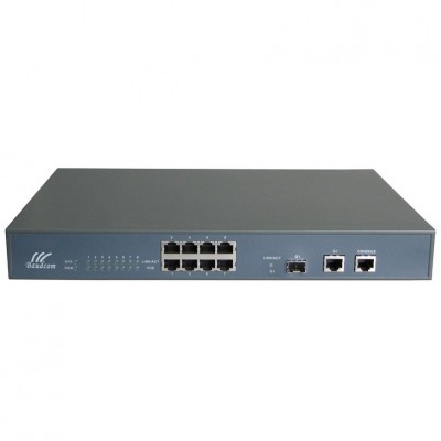 Managed 10/100M 8 port POE fiber ethernet switch For FTTH